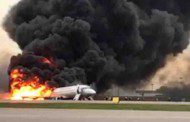 Korban Tewas Terbakarnya Pesawat di Rusia Bertambah Jadi 41 Orang