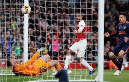 Hasil Liga Europa: Lacazette Dua Gol, Arsenal Kalahkan Valencia 3-1