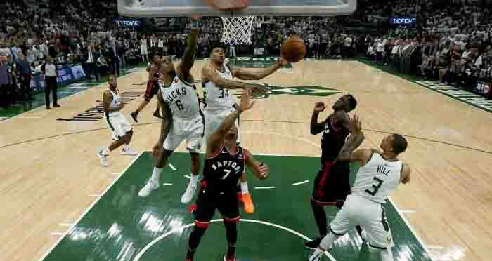 Hasil NBA: Bucks Bungkam Raptors di Game 1 Final Wilayah Timur