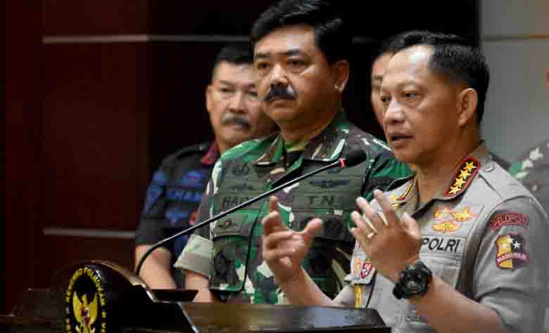 Jelang Putusan MK, Panglima-Kapolri Kumpul di Posko TNI Dekat Istana