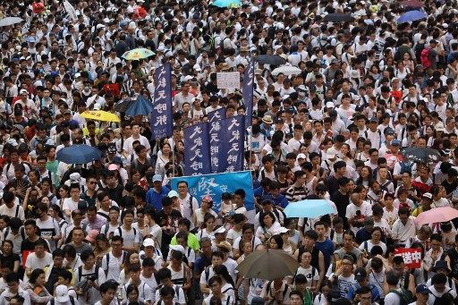 Protes Hukum Ekstradisi, Warga Hong Kong Gelar Demo Besar-besaran