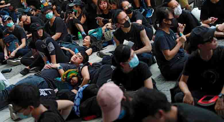 Ratusan Demonstran RUU Ekstradisi Kembali Turun ke Jalanan Hong Kong
