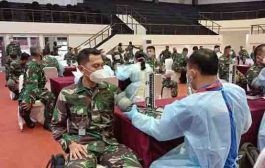 Ribuan Prajurit di Mabes TNI Divaksinasi COVID-19