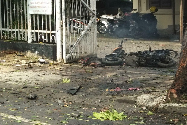 Polisi Masih Selidiki Motor yang Dipakai Pelaku Bom Bunuh Diri di Makassar