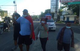 Aksi Jalan Kaki Pejuang Lingkungan Tanah Batak Memasuki Propinsi Jambi