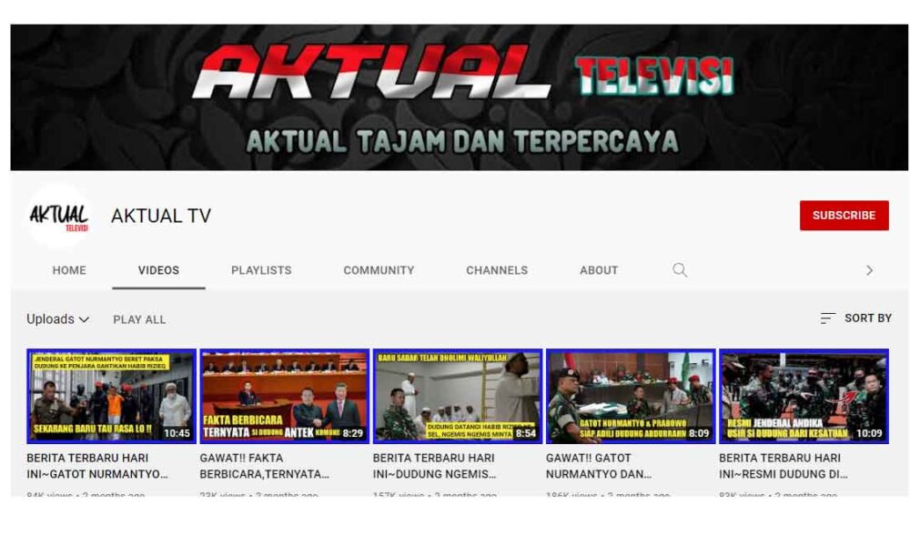 Aktual TV Milik Arief Tak Terdaftar di Dewan Pers