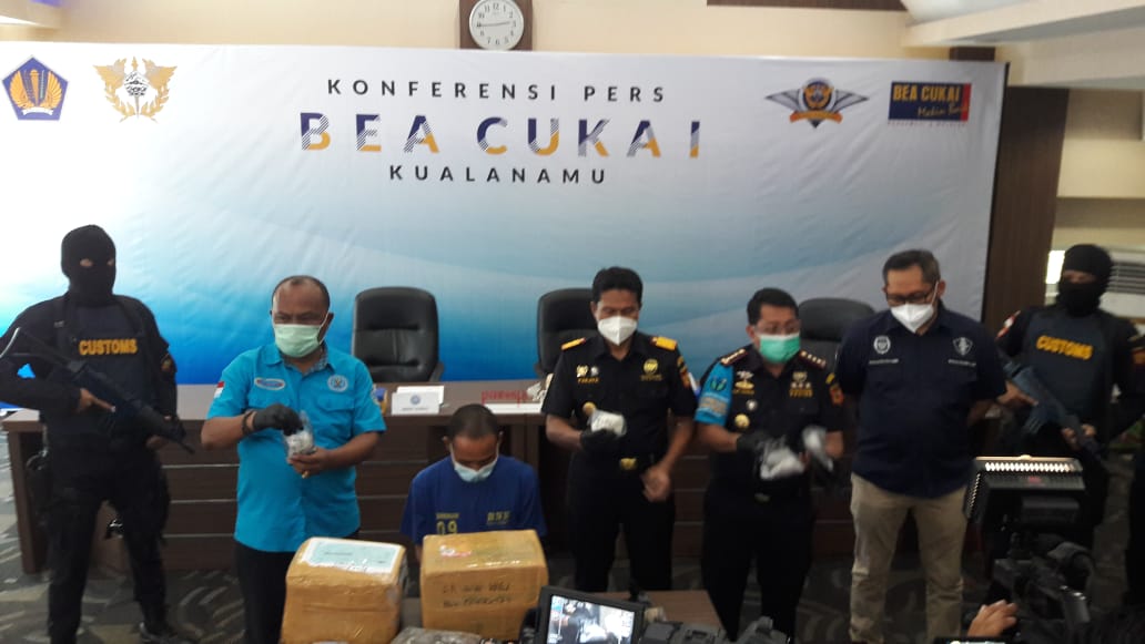 Bea Cukai Gagalkan Pengiriman Paket Narkoba 12,16 Kg dari Bandara Kualanamu