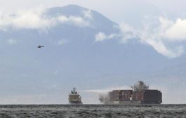 Kapal Kargo Terbakar di Lepas Pantai Kanada