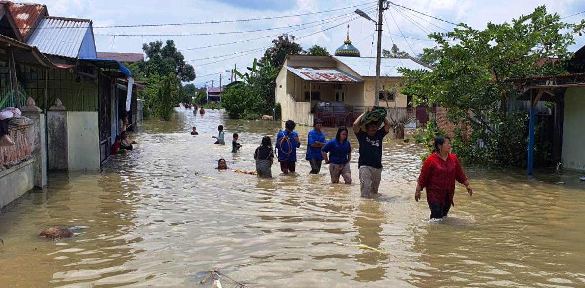 933 Rumah di Tanjung Morawa Terkena Banjir, Ratusan Warga Mengungsi