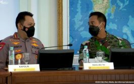 Panglima TNI Jenderal Andika Ikut Rapat Dengan Kapolri