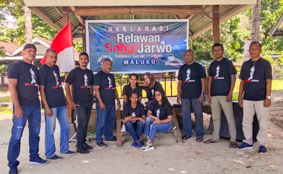 Relawan SOBAT JARWO Maluku Deklarasikan Dukungan Kepada Ganjar Pranowo