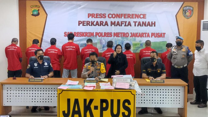 Polres Jakpus Tangkap 10 Mafia Tanah di Banten