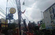 Bendera Ormas di Ciledug Dicopot Aparat