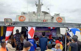 TNI AL Jemput Nelayan di Perairan Asahan