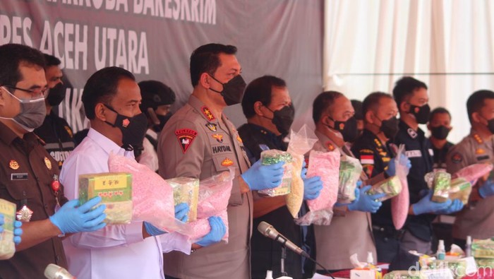 Polisi Bongkar Penyelundupan 189 Kg Sabu di Aceh