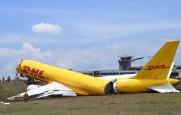 Pesawat Boeing 757 DHL Tergelincir Saat Mendarat
