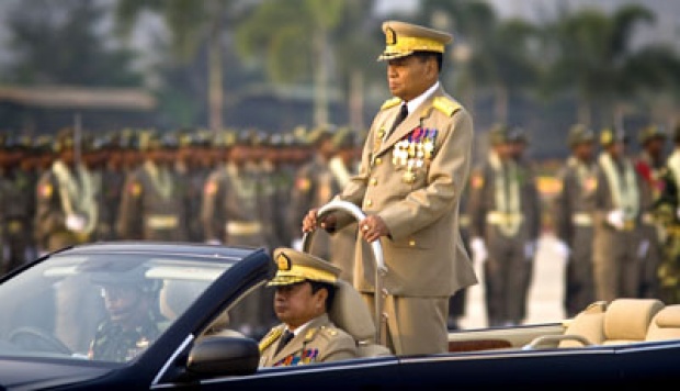 Parade Militer Peringati 75 Tahun Kemerdekaan Junta Myanmar