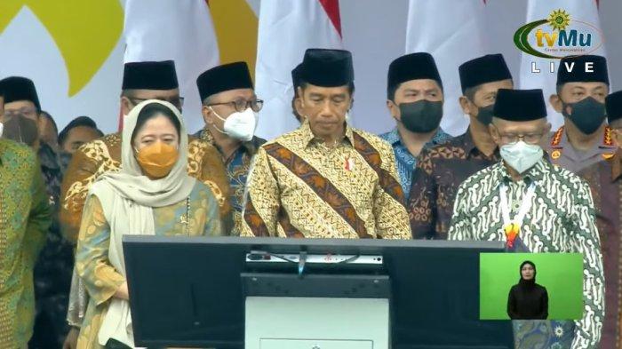 Jokowi Didampingi Puan-Ganjar-Prabowo Buka Muktamar Muhammadiyah