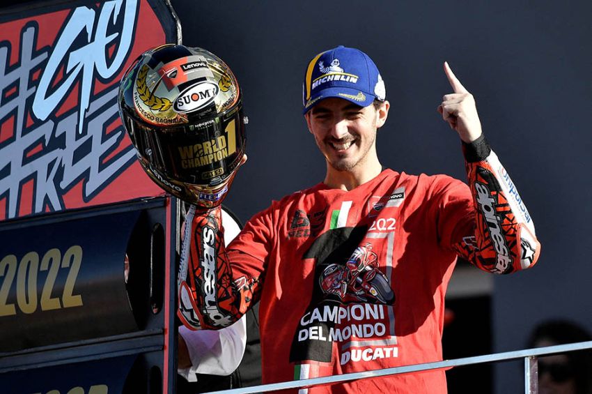 Usai Juara Dunia MotoGP 2022 Bagnaia Kantongi Rp 77,8 M