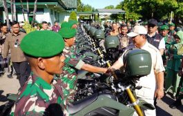 40 Unit Sepeda Motor,  Prabowo Serahkan ke Babinsa Kodim 1607