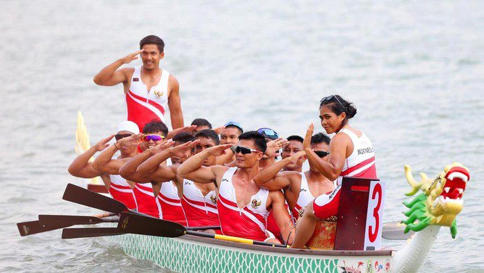 Perahu Naga Sumbang Emas untuk Indonesia di Asian Games 2023