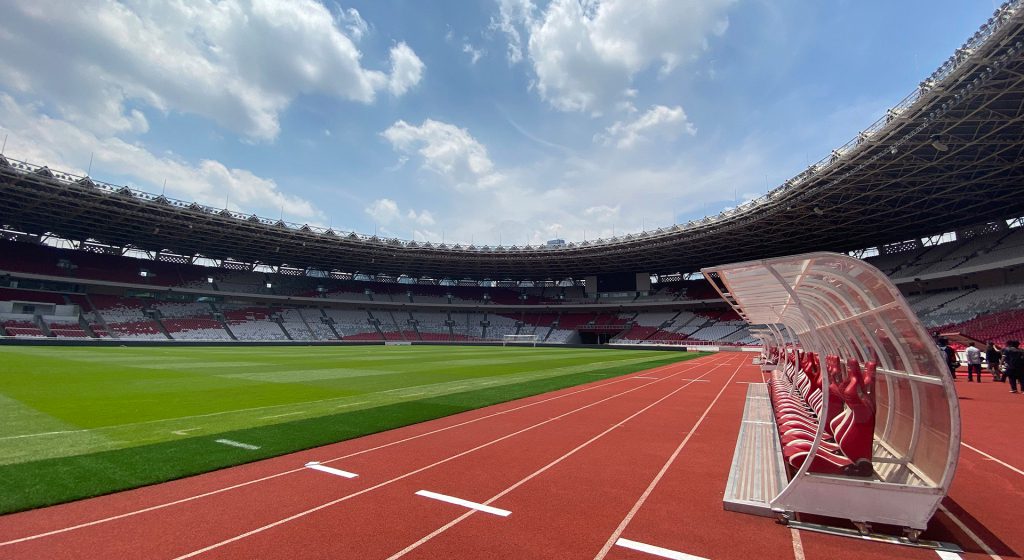 Sudah Pasang Rumput, Persiapan Indonesia Vs Australia